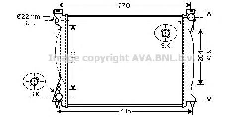 AI2235 AVA radiador de esfriamento de motor