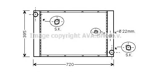 BW2277 AVA radiador de esfriamento de motor