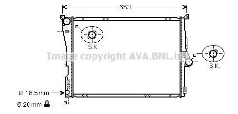 Радиатор BW2289 AVA