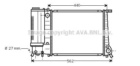 BW2081 AVA radiador de esfriamento de motor