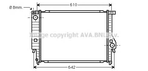 1723824 BMW radiador de esfriamento de motor