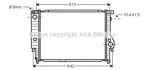 Радиатор BW2144 AVA