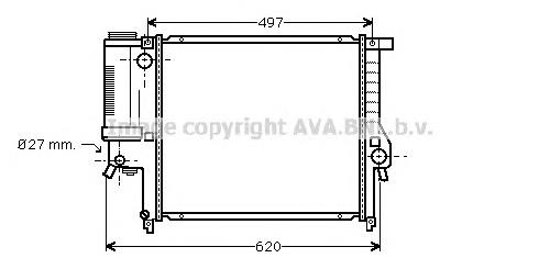 Радиатор BW2139 AVA