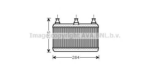 BW6341 AVA radiador de forno (de aquecedor)