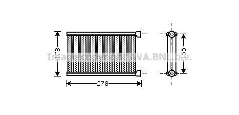 bw6344 AVA radiador de forno (de aquecedor)