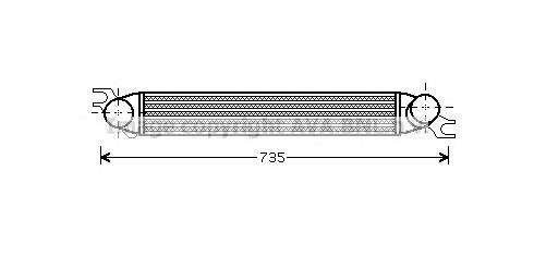 BWA4340 AVA radiador de intercooler