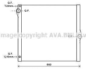 Q172-0394 Q-fix radiador de esfriamento de motor