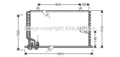 Купить BW5184 AVA Радиатор системы охлаждения кондиционера