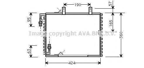 Радиатор кондиционера BW5147 AVA