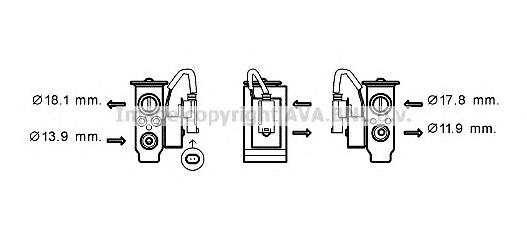 Клапан TRV кондиционера 64119159804 BMW