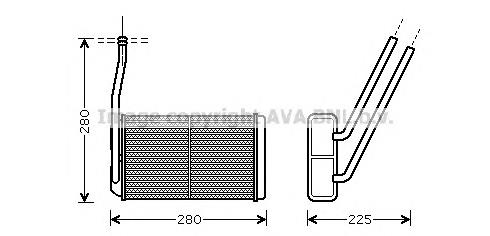 AU6177 AVA radiador de forno (de aquecedor)