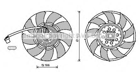 47874 NRF acoplamento viscoso de ventilador de esfriamento