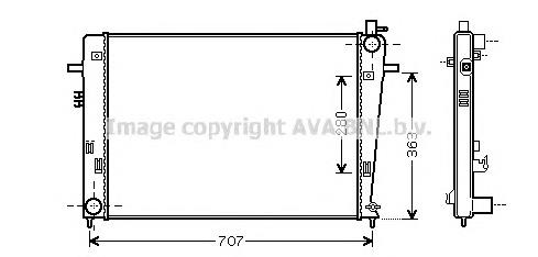 S253102E501 Hyundai/Kia radiador de esfriamento de motor