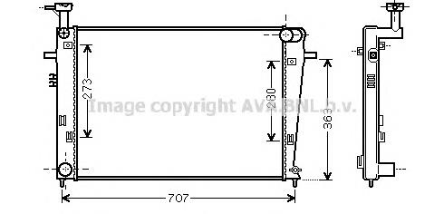 253102E170 Market (OEM) radiador de esfriamento de motor