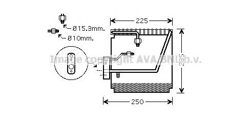 HDV198 AVA Радиатор отопителя салона