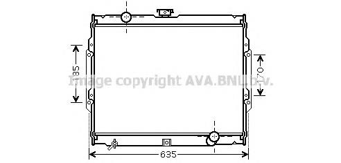 HY2108 AVA radiador de esfriamento de motor