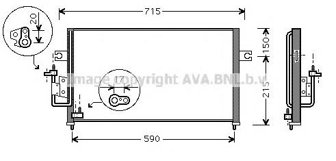 Radiador de aparelho de ar condicionado HY5116 AVA