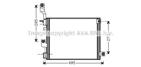 Радиатор кондиционера HY5194 AVA