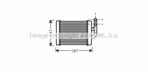 Radiador traseiro de forno (de aquecedor) 972114B100 Hyundai/Kia