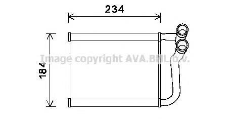 Радиатор печки HY6253 AVA