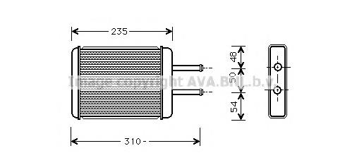 Radiador de forno (de aquecedor) HY6069 AVA
