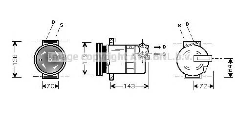 FTK086 AVA compressor de aparelho de ar condicionado