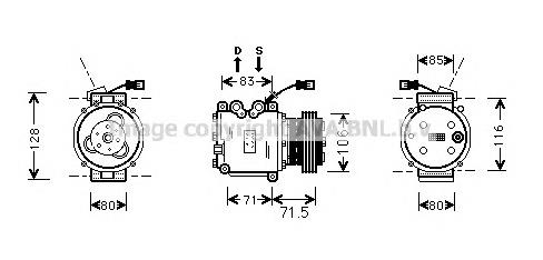 38810P3F006 Honda Компрессор хладагента