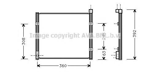 Радиатор кондиционера HD5095 AVA