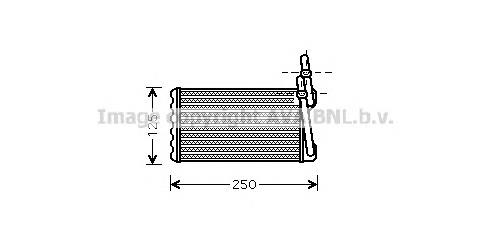 Радиатор печки HD6203 AVA