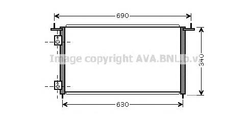 Радиатор кондиционера HD5210 AVA