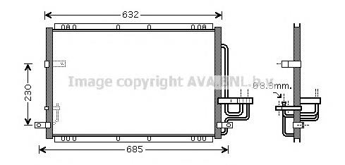 Radiador de aparelho de ar condicionado KA5092 AVA