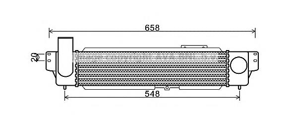 4170J81 Polcar radiador de intercooler