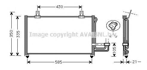 Radiador de aparelho de ar condicionado KA5032 AVA