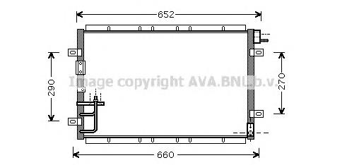 Радиатор кондиционера KA5030 AVA