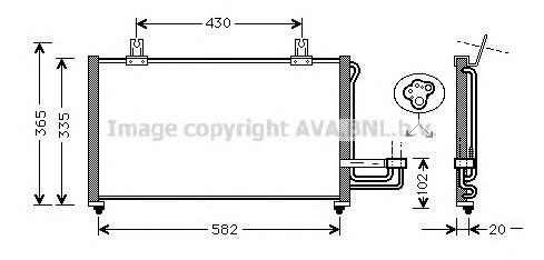 KA5013 AVA radiador de aparelho de ar condicionado