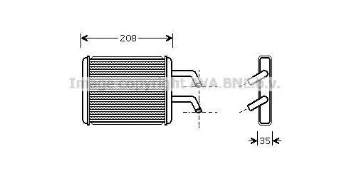 0K72A61A10 Hyundai/Kia radiador de forno (de aquecedor)