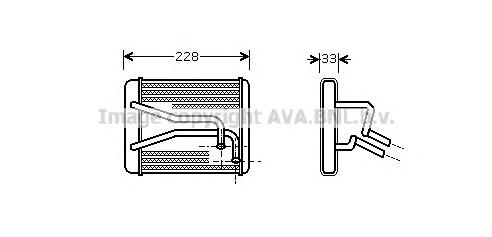 KA6048 AVA radiador de forno (de aquecedor)