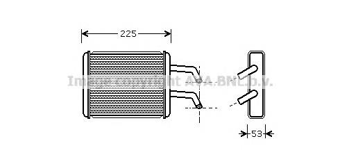 0K72B61A10 Hyundai/Kia radiador de forno (de aquecedor)