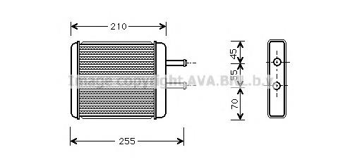 Radiador de forno (de aquecedor) KA6010 AVA