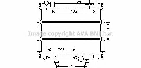 Radiador de esfriamento de motor K52079498AB Fiat/Alfa/Lancia