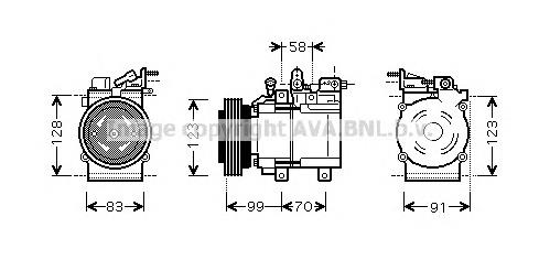 Компрессор кондиционера HYAK160 AVA