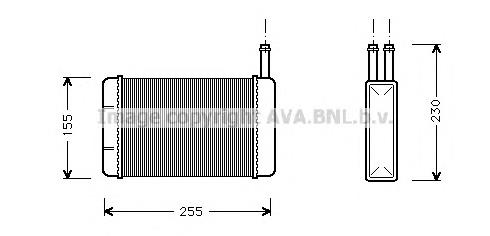 Radiador de forno (de aquecedor) FD6134 AVA