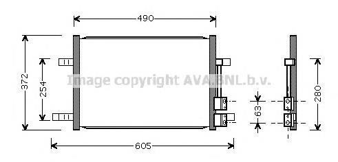 Radiador de aparelho de ar condicionado FD5327 AVA