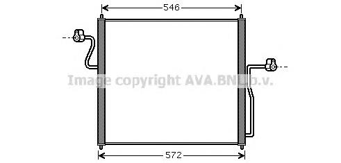 Radiador de aparelho de ar condicionado 4342234 Ford