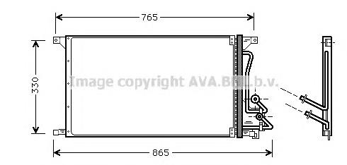 Радиатор кондиционера FD5304 AVA