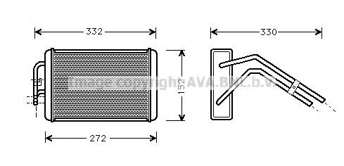 Радиатор печки FD6291 AVA