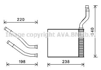 FD6464 AVA radiador de forno (de aquecedor)