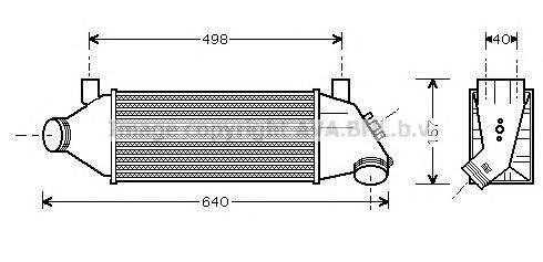 FD4315 AVA radiador de intercooler