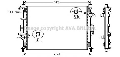 FD2423 AVA radiador de esfriamento de motor