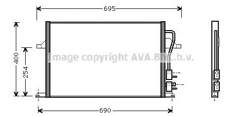 FD5259 AVA radiador de aparelho de ar condicionado